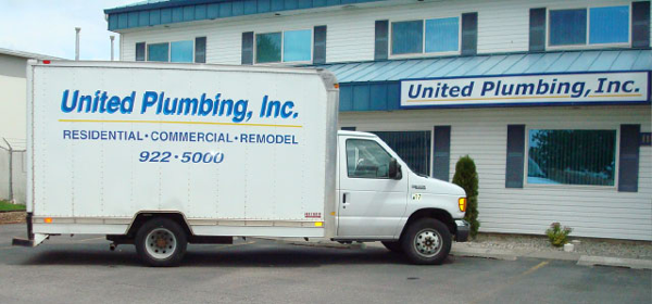 United Plumbing truck